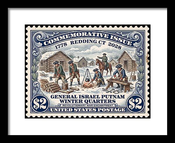 Gen. Putnam at Redding $2 - Framed Print
