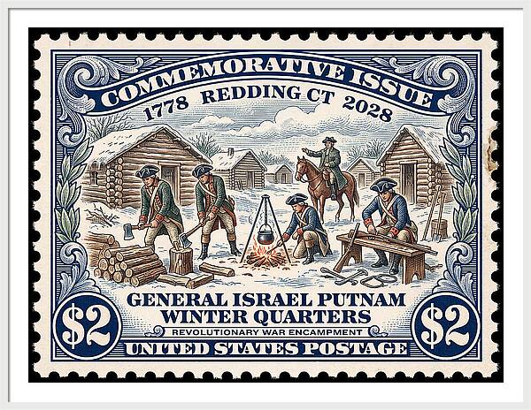 Gen. Putnam at Redding $2 - Framed Print