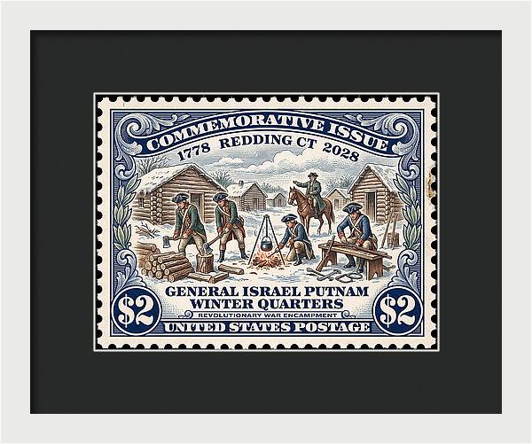 Gen. Putnam at Redding $2 - Framed Print