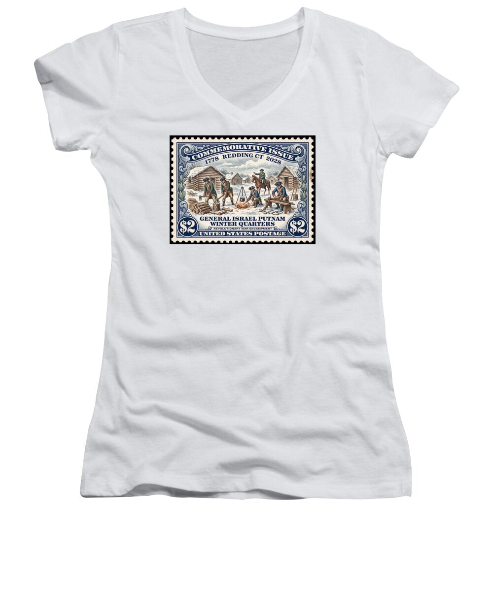 Gen. Putnam at Redding $2 - Women's V-Neck