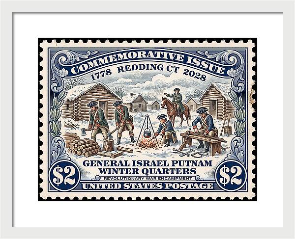 Gen. Putnam at Redding $2 - Framed Print