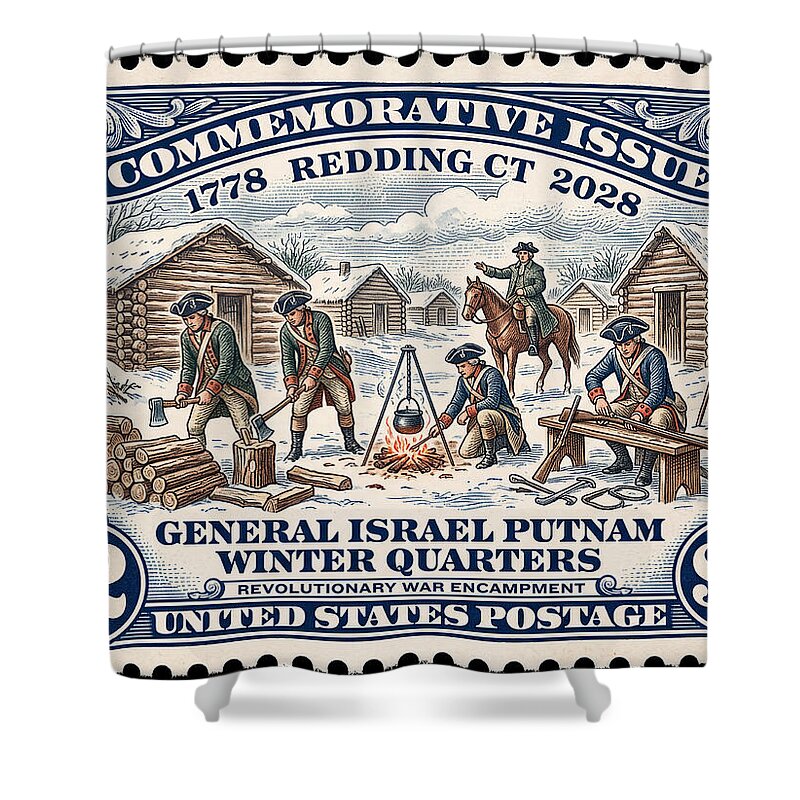 Gen. Putnam at Redding $2 - Shower Curtain