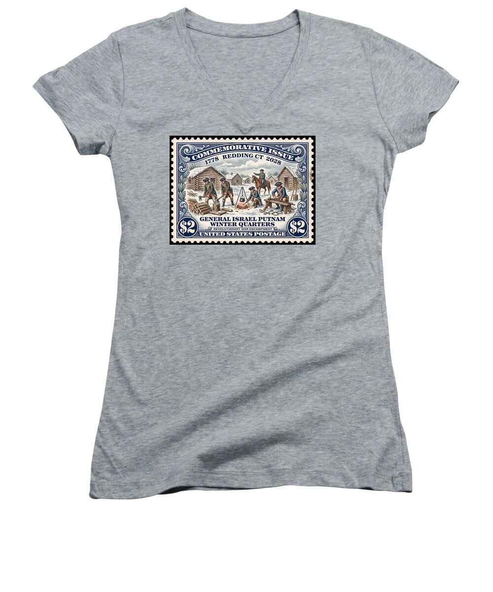 Gen. Putnam at Redding $2 - Women's V-Neck