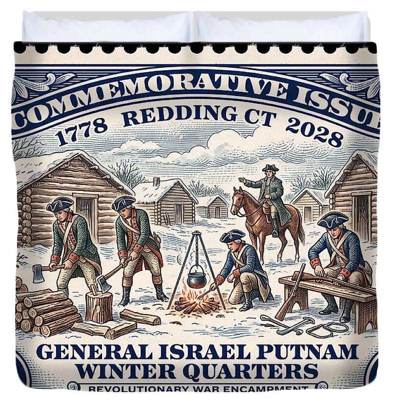 Gen. Putnam at Redding $2 - Duvet Cover
