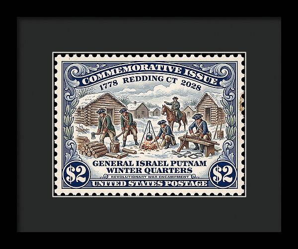 Gen. Putnam at Redding $2 - Framed Print