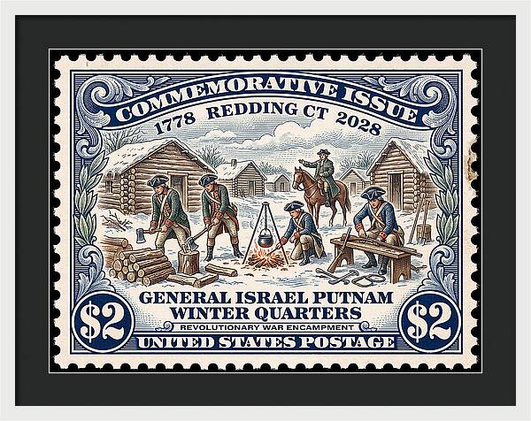 Gen. Putnam at Redding $2 - Framed Print