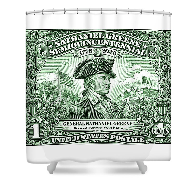 General Nathaniel Greene 1c - Shower Curtain