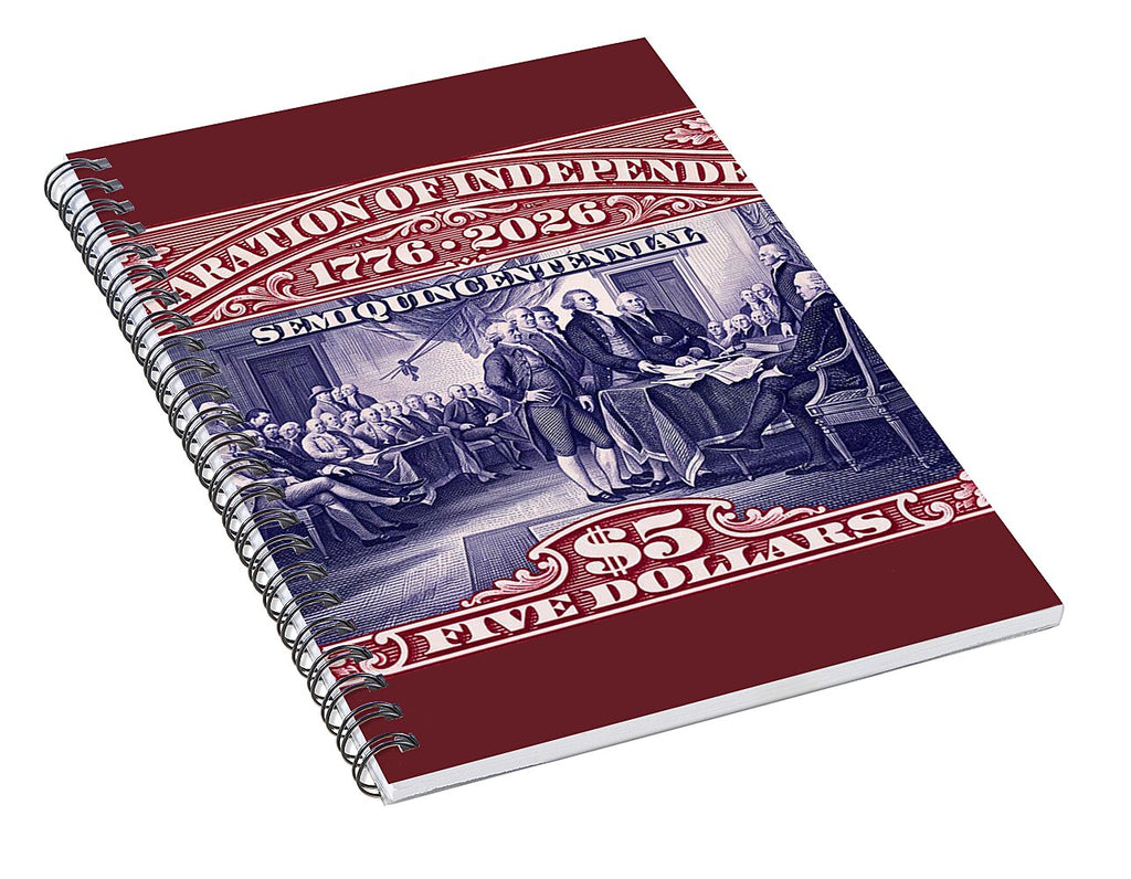 Independence $5 1 - Spiral Notebook