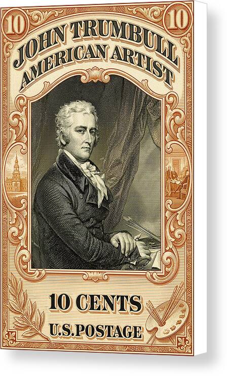 John Trumbull 10c 1 - Canvas Print