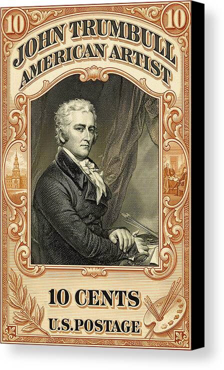 John Trumbull 10c 1 - Canvas Print
