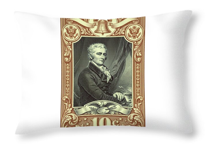 John Trumbull 10c 3 - Throw Pillow