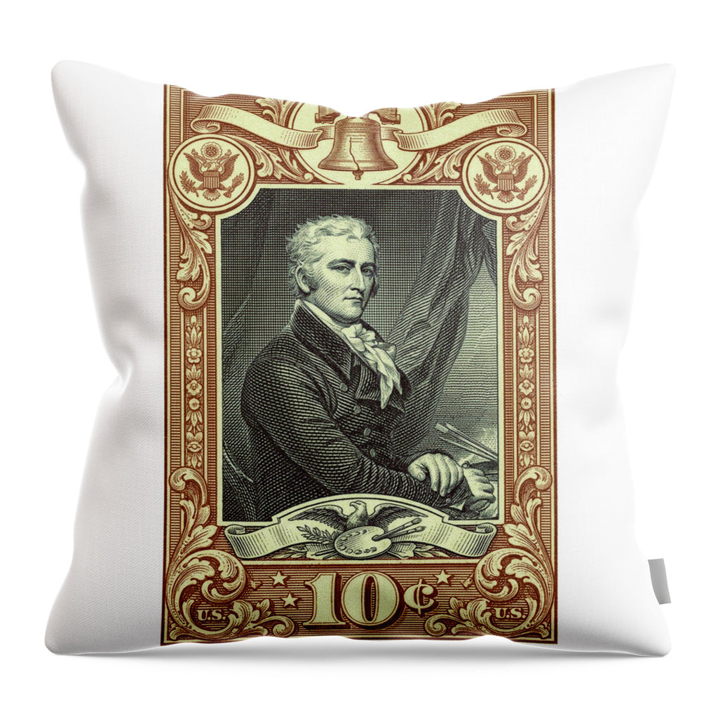 John Trumbull 10c 3 - Throw Pillow
