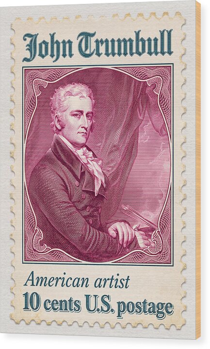 John Trumbull 10c - Wood Print