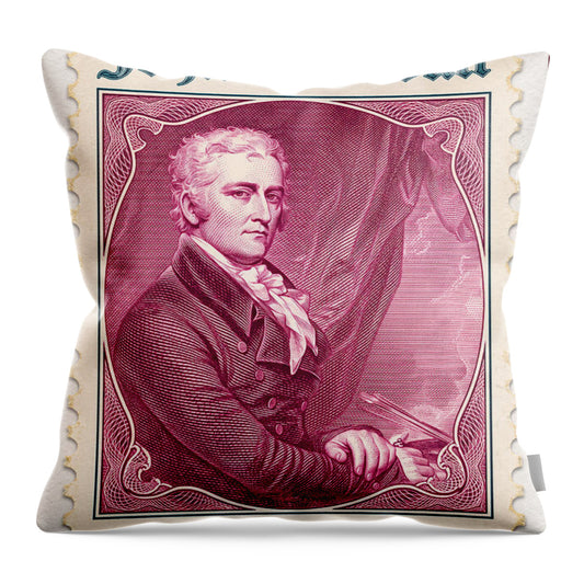 John Trumbull 10c - Throw Pillow