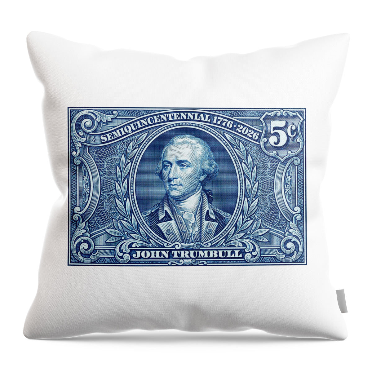 John Trumbull 5c - Throw Pillow