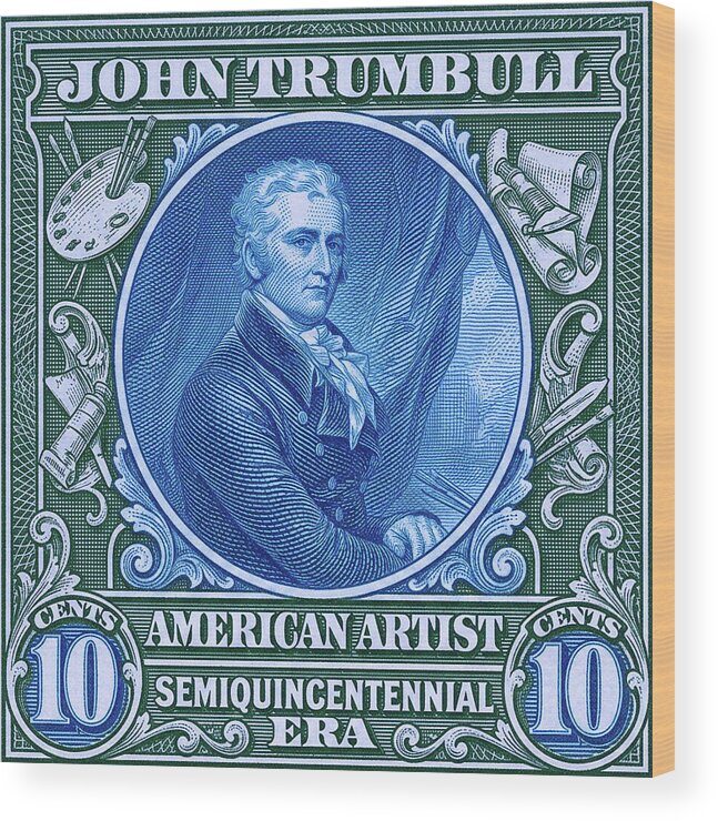 John Trumbull 10c - Wood Print