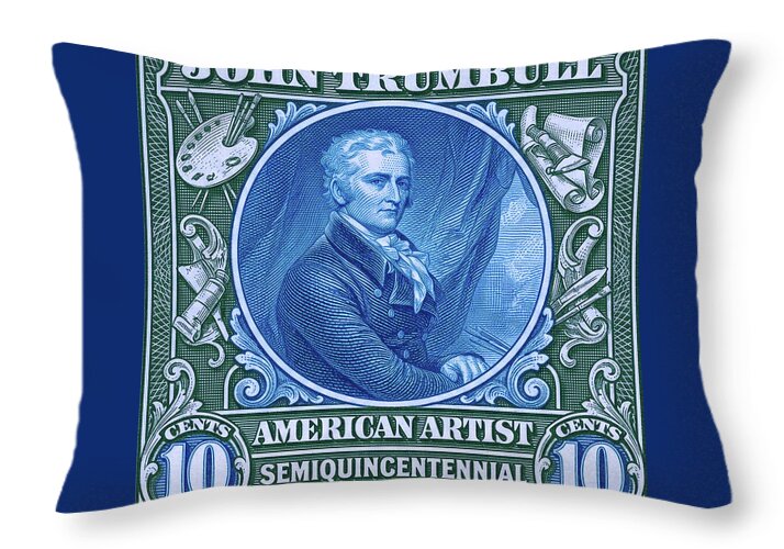John Trumbull 10c - Throw Pillow