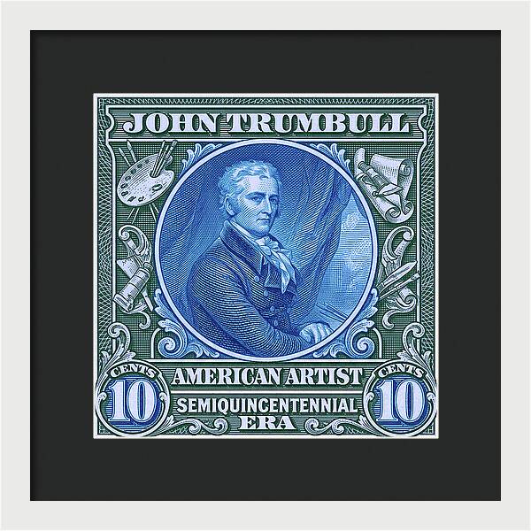 John Trumbull 10c - Framed Print