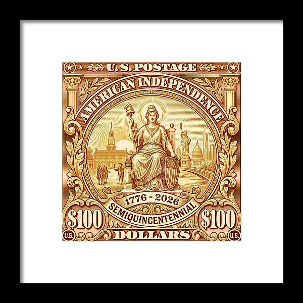 Liberty $100 - Framed Print