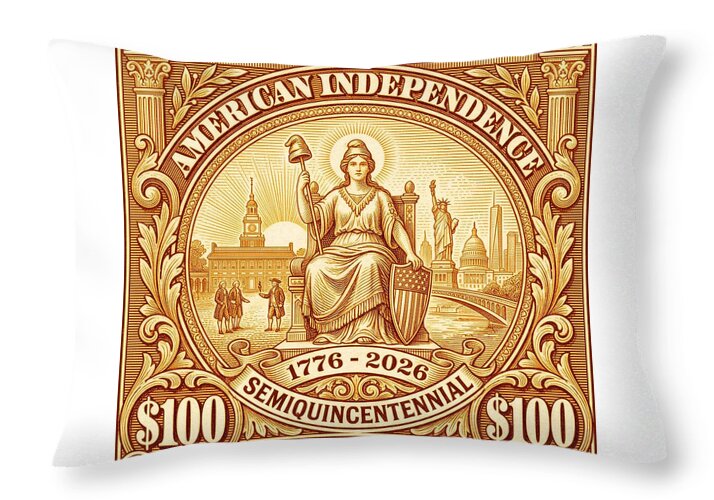 Liberty $100 - Throw Pillow