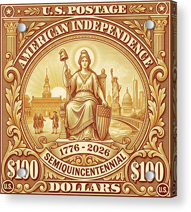 Liberty $100 - Acrylic Print