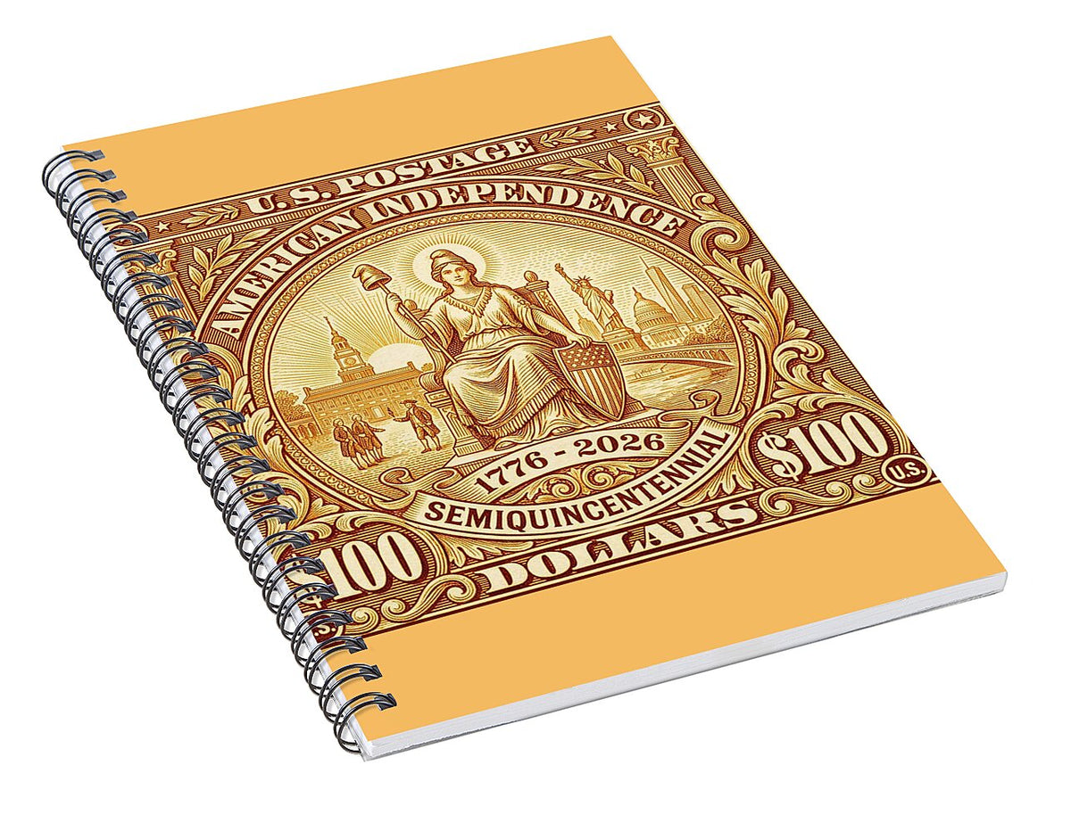 Liberty $100 - Spiral Notebook