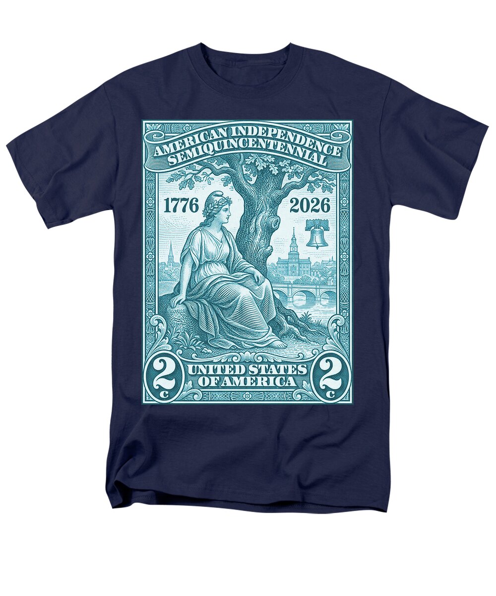 Liberty 2c blue - Men's T-Shirt  (Regular Fit)