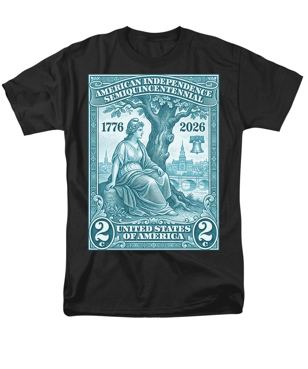 Liberty 2c blue - Men's T-Shirt  (Regular Fit)