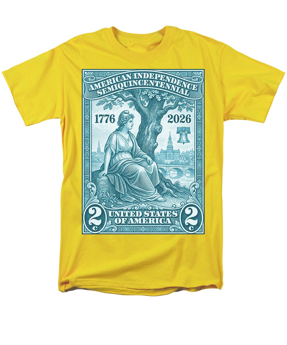 Liberty 2c blue - Men's T-Shirt  (Regular Fit)