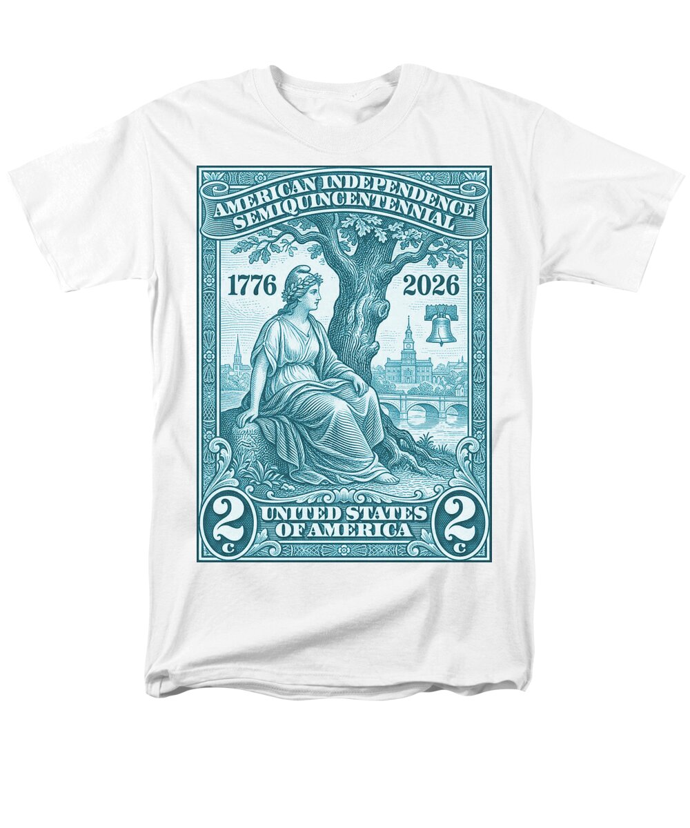 Liberty 2c blue - Men's T-Shirt  (Regular Fit)