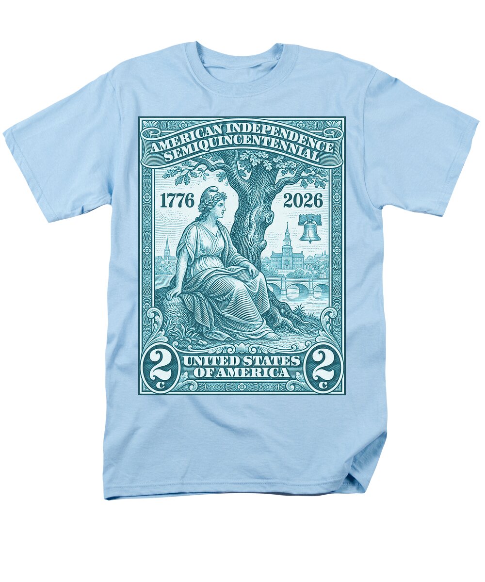 Liberty 2c blue - Men's T-Shirt  (Regular Fit)