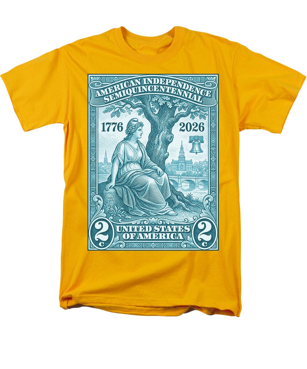 Liberty 2c blue - Men's T-Shirt  (Regular Fit)