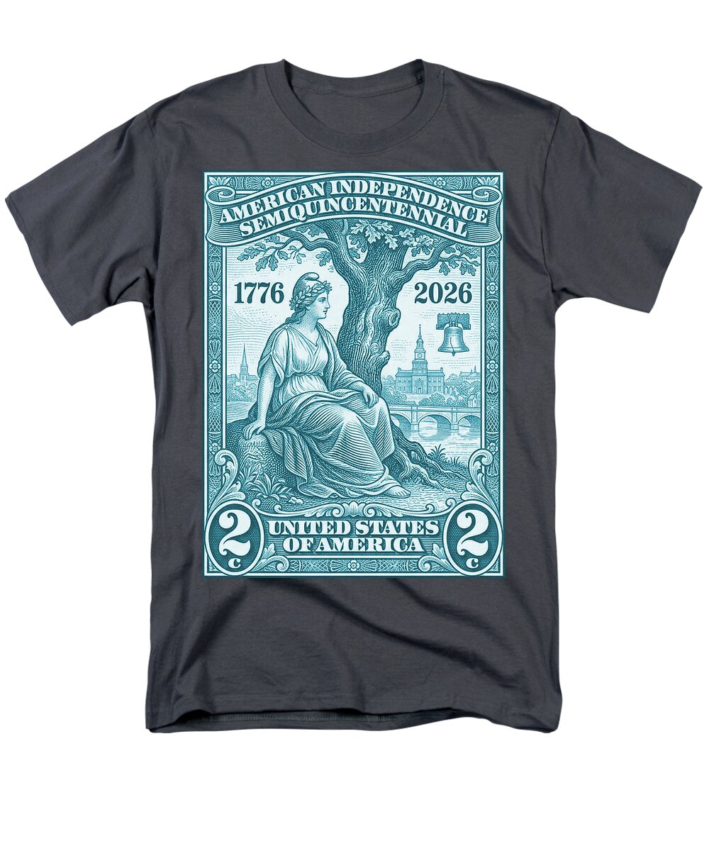 Liberty 2c blue - Men's T-Shirt  (Regular Fit)