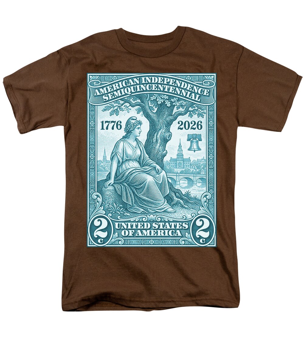 Liberty 2c blue - Men's T-Shirt  (Regular Fit)