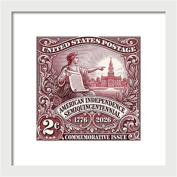 Liberty 2c - Framed Print