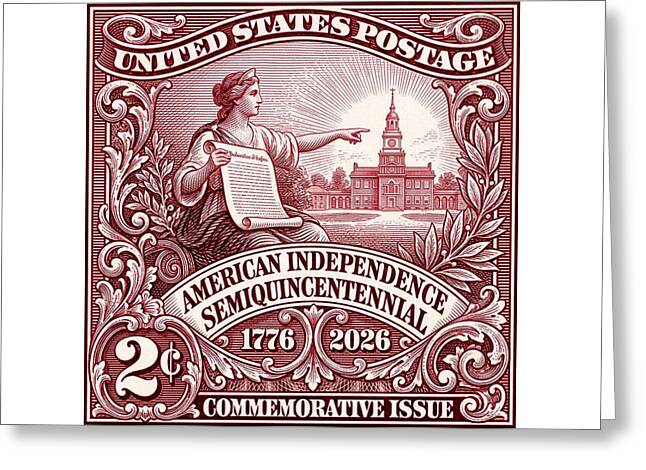 Liberty 2c - Greeting Card