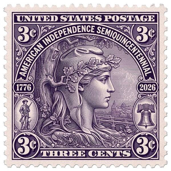 Liberty 3c - Art Print