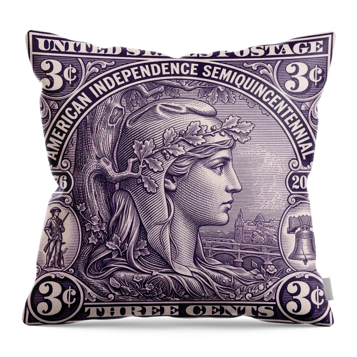 Liberty 3c - Throw Pillow