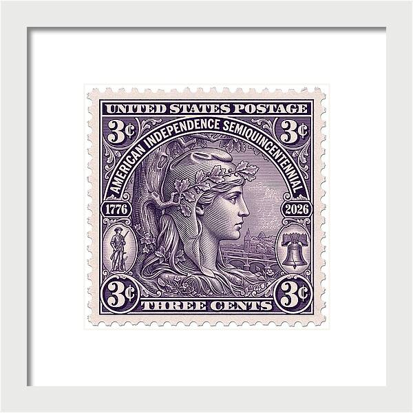 Liberty 3c - Framed Print