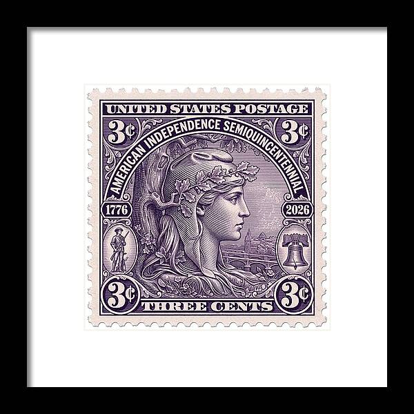 Liberty 3c - Framed Print