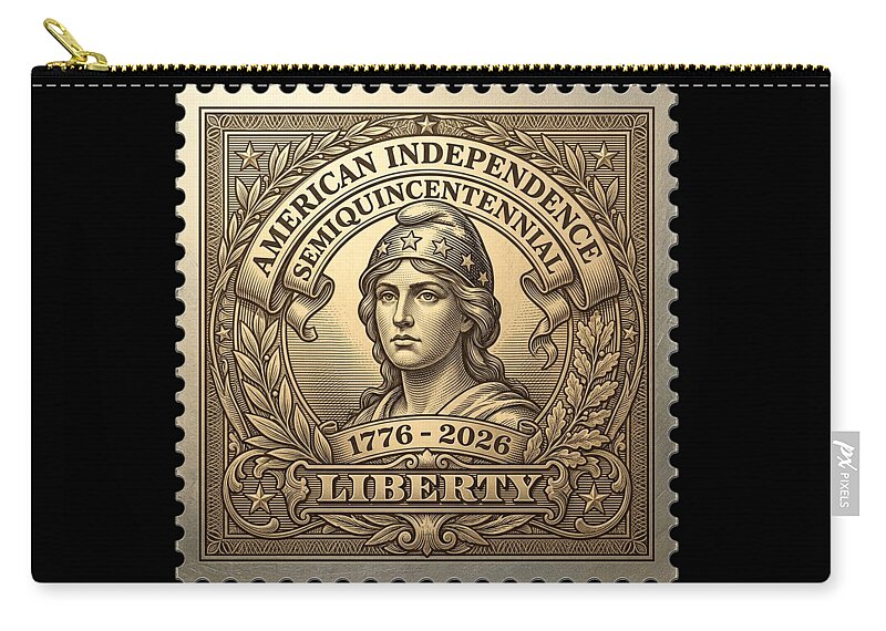 Liberty Gold Foil - Zip Pouch