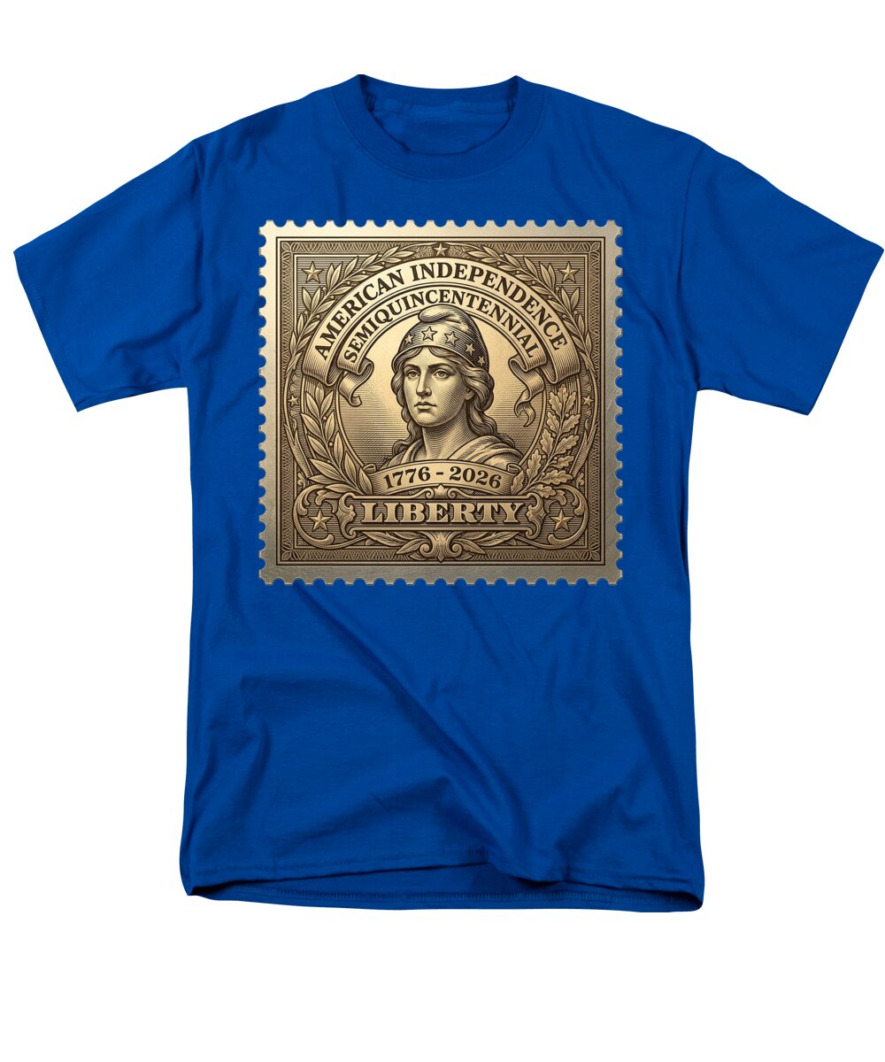 Liberty Gold Foil - Men's T-Shirt  (Regular Fit)