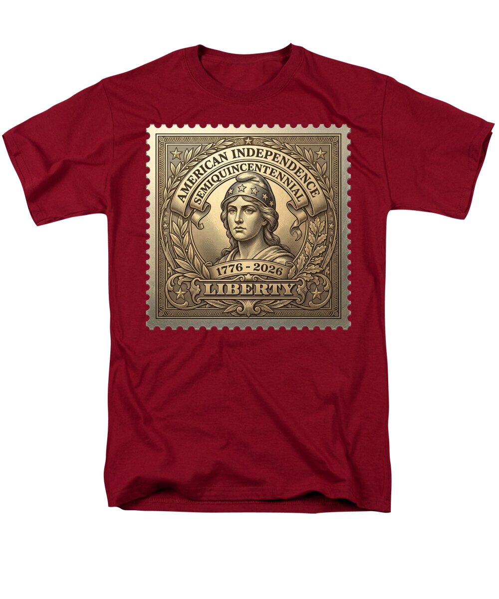 Liberty Gold Foil - Men's T-Shirt  (Regular Fit)