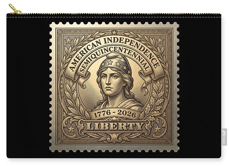 Liberty Gold Foil - Zip Pouch