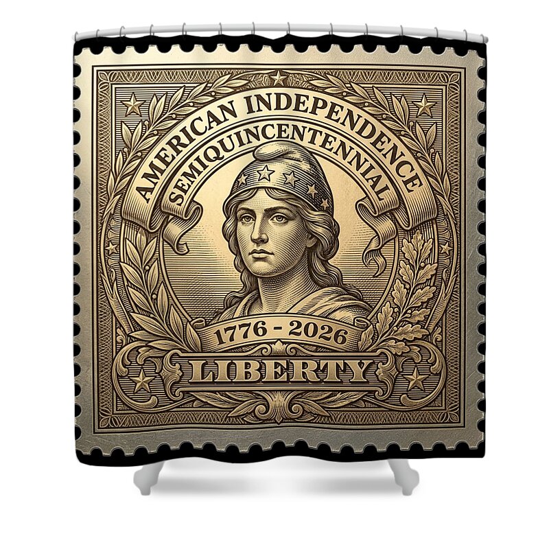 Liberty Gold Foil - Shower Curtain