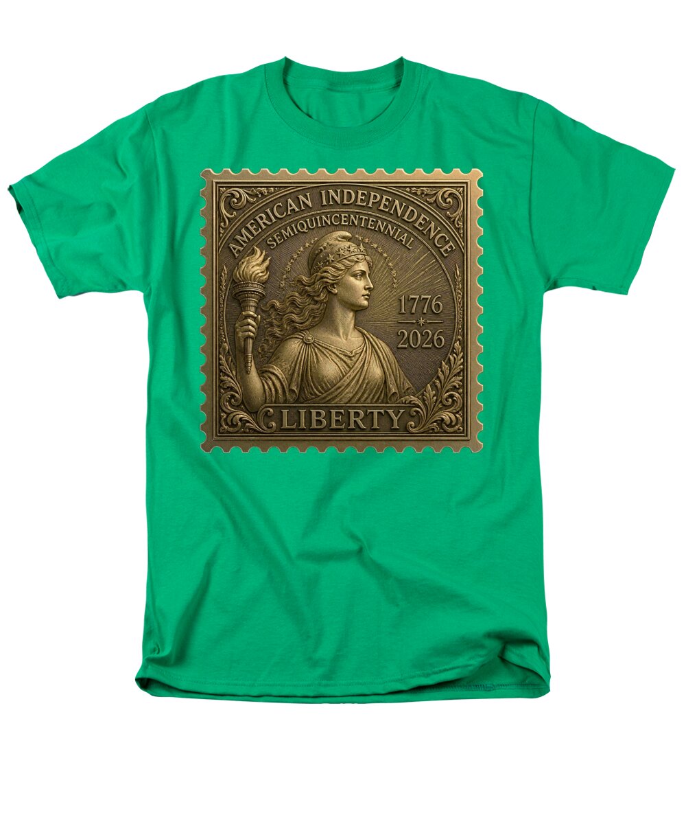 Liberty Gold Foil II - Men's T-Shirt  (Regular Fit)