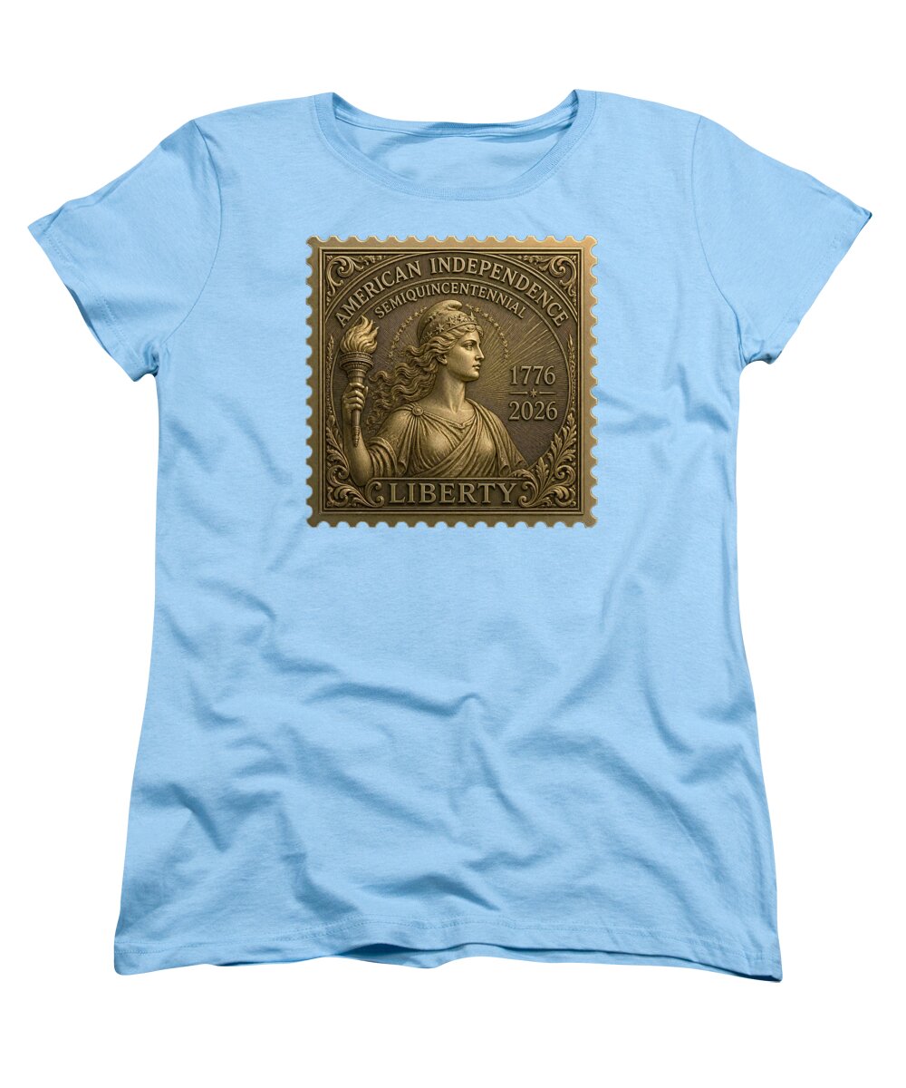 Liberty Gold Foil II - Women's T-Shirt (Standard Fit)