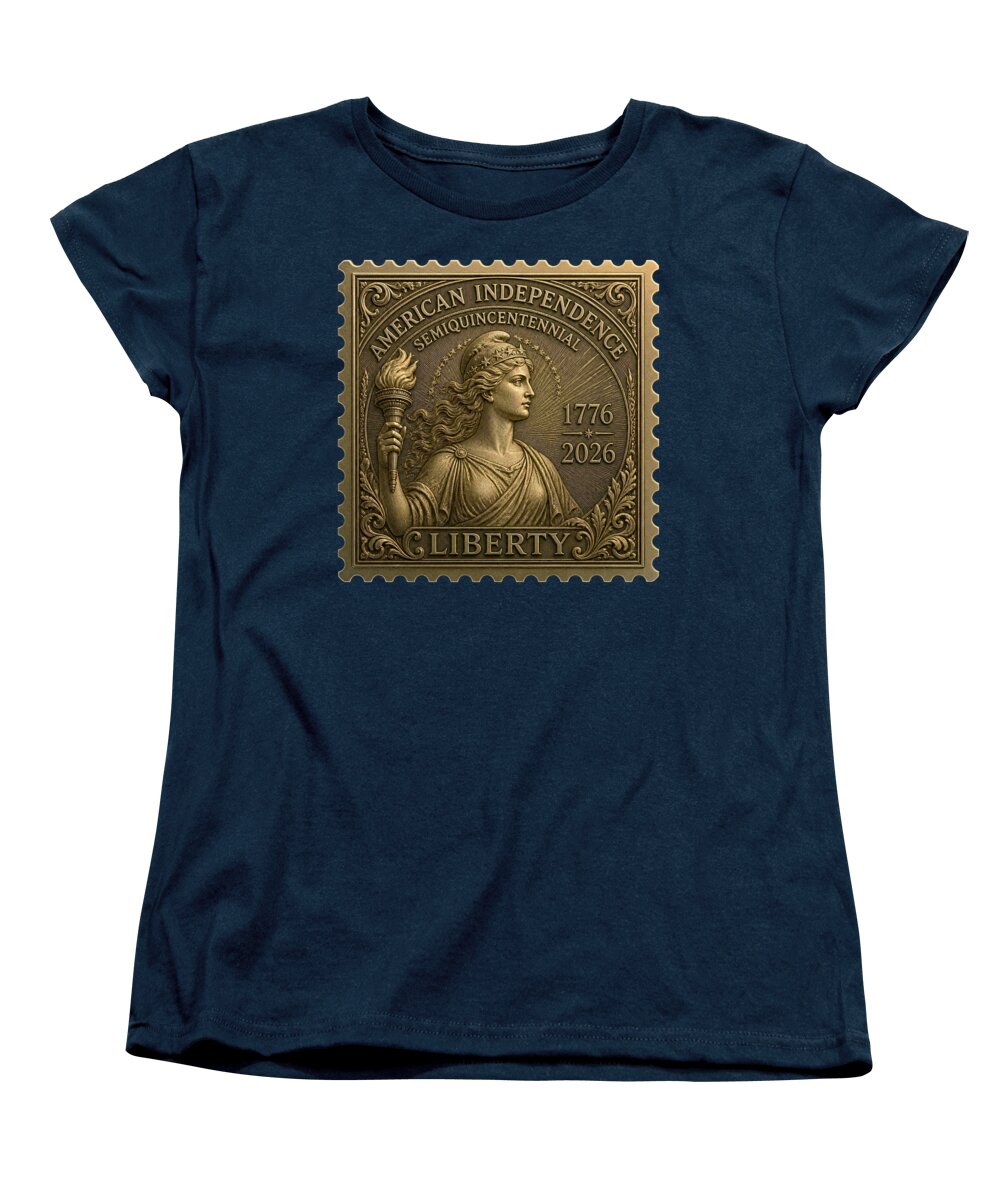 Liberty Gold Foil II - Women's T-Shirt (Standard Fit)
