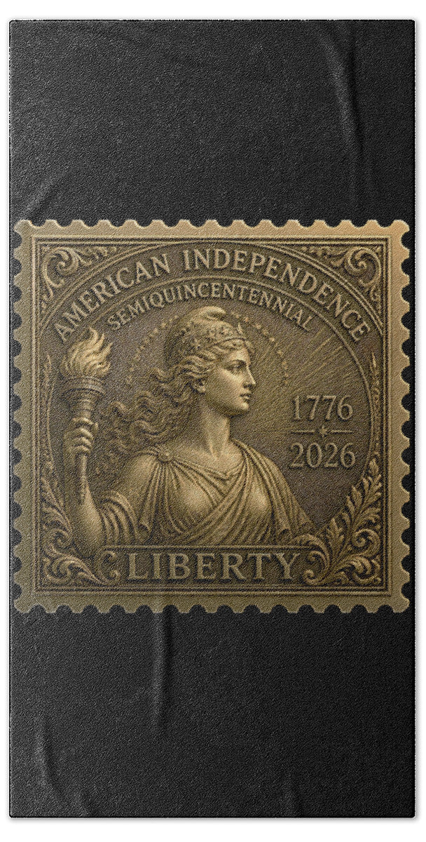 Liberty Gold Foil II - Beach Towel