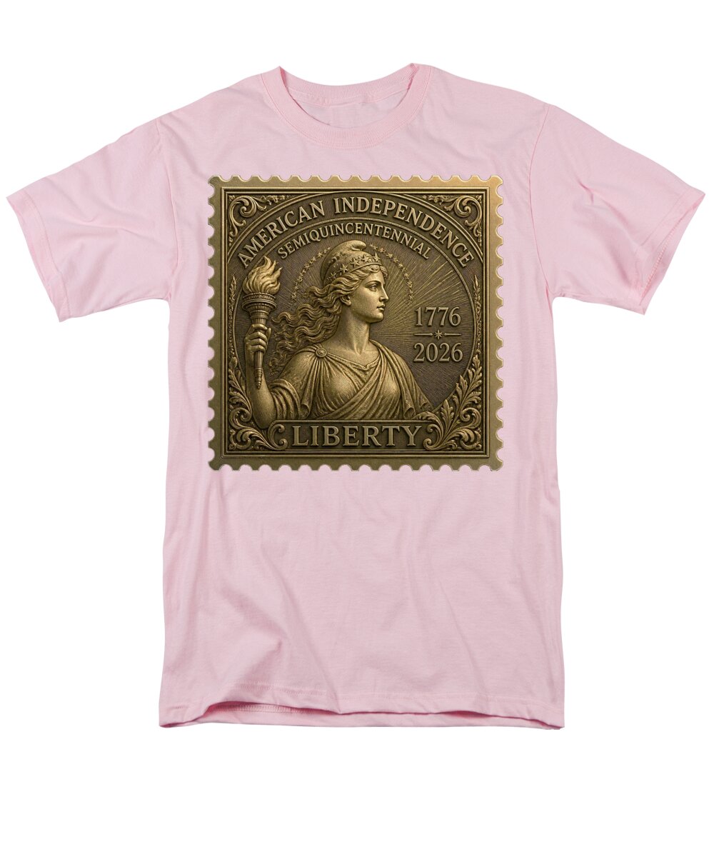 Liberty Gold Foil II - Men's T-Shirt  (Regular Fit)